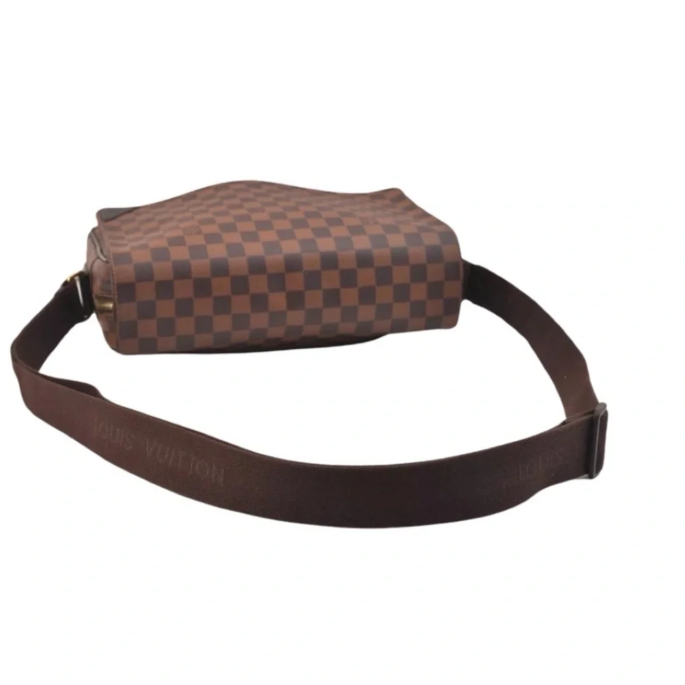 Louis Vuitton Damier Ebene Messenger Bag Crossbody Brown LV Canvas Shoulder Bag